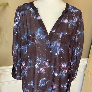 Torrid Harper Doctor Who TARDIS Blouse - Size 2